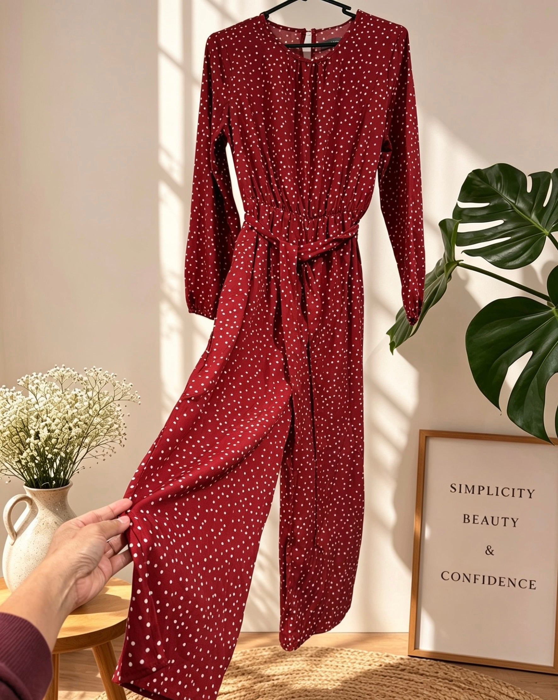 Mirrou Pre-loved Polka-dot Jumpsuit